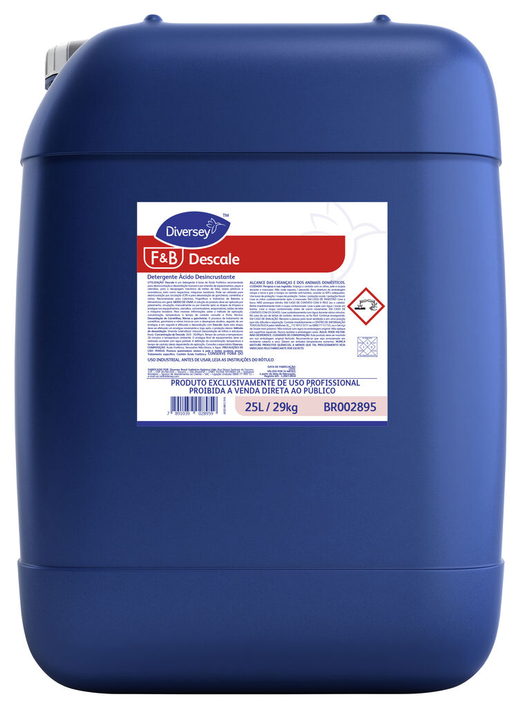 DESCALE 25L - DETERGENTE ÁCIDO DESINCRUSTANTE